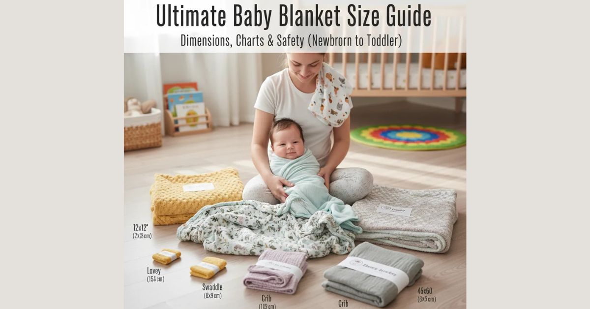 Ultimate Baby Blanket Size Guide: Dimensions, Charts & Safety (Newborn to Toddler)