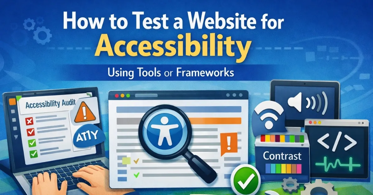 Can You Suggest Tools or Frameworks for Accessibility Testing on a Website?